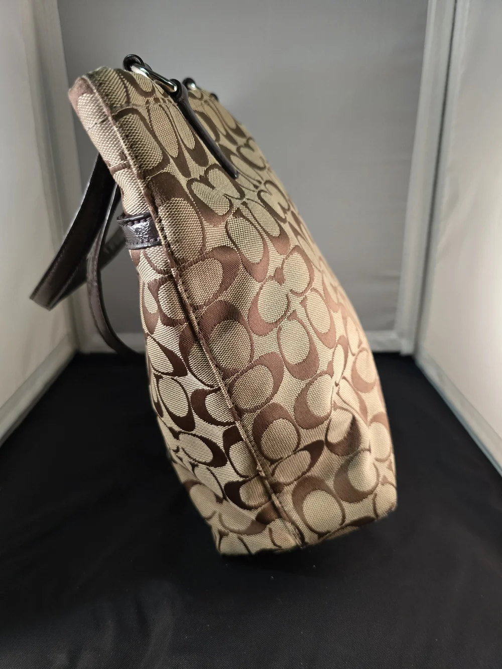 Coach Signature Canvas Tote Bag in Brown